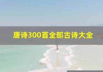 唐诗300首全部古诗大全