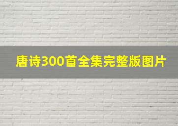 唐诗300首全集完整版图片