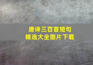 唐诗三百首短句精选大全图片下载