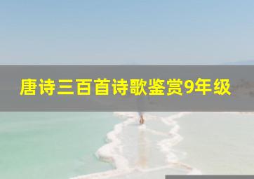 唐诗三百首诗歌鉴赏9年级