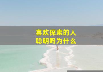 喜欢探索的人聪明吗为什么