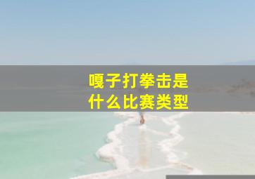 嘎子打拳击是什么比赛类型