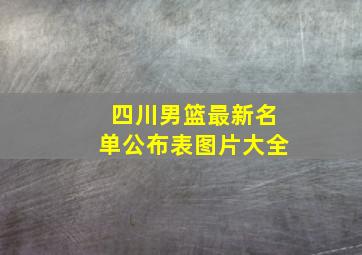 四川男篮最新名单公布表图片大全