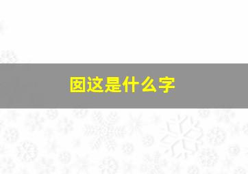 囡这是什么字