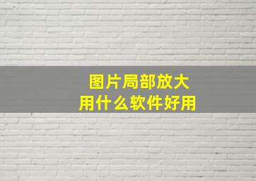 图片局部放大用什么软件好用