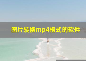 图片转换mp4格式的软件