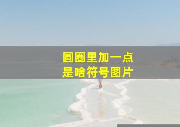 圆圈里加一点是啥符号图片