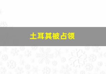 土耳其被占领