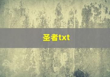 圣者txt