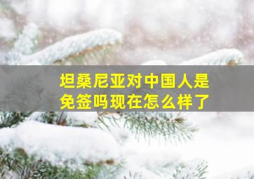 坦桑尼亚对中国人是免签吗现在怎么样了