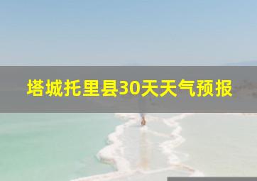 塔城托里县30天天气预报