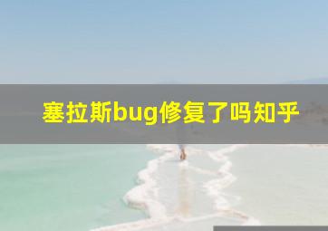 塞拉斯bug修复了吗知乎