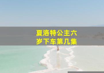 夏洛特公主六岁下车第几集