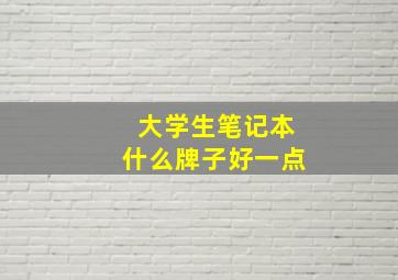 大学生笔记本什么牌子好一点