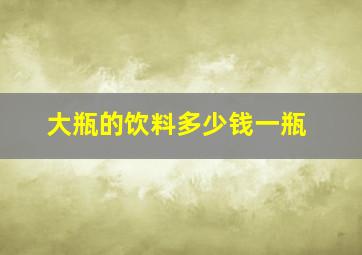 大瓶的饮料多少钱一瓶