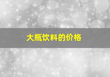 大瓶饮料的价格