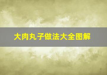 大肉丸子做法大全图解