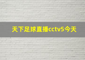 天下足球直播cctv5今天