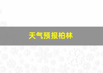 天气预报柏林