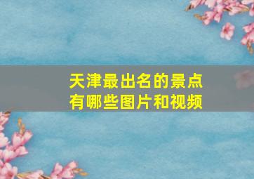 天津最出名的景点有哪些图片和视频