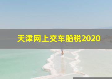 天津网上交车船税2020