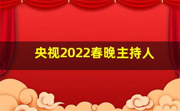 央视2022春晚主持人