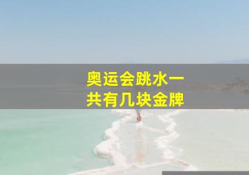 奥运会跳水一共有几块金牌