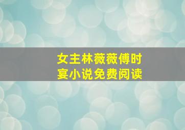 女主林薇薇傅时宴小说免费阅读