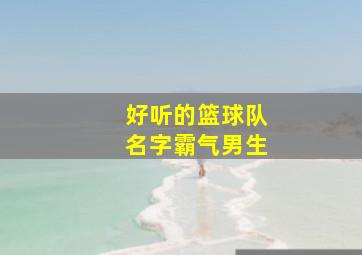 好听的篮球队名字霸气男生