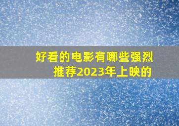 好看的电影有哪些强烈推荐2023年上映的