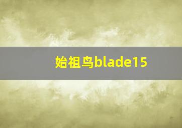 始祖鸟blade15