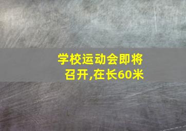 学校运动会即将召开,在长60米