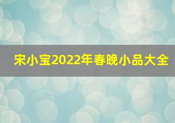 宋小宝2022年春晚小品大全