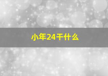 小年24干什么