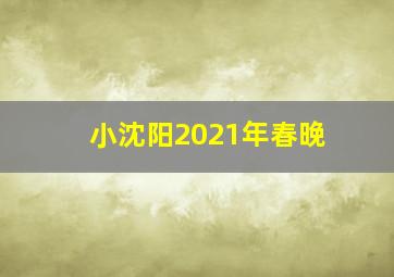 小沈阳2021年春晚