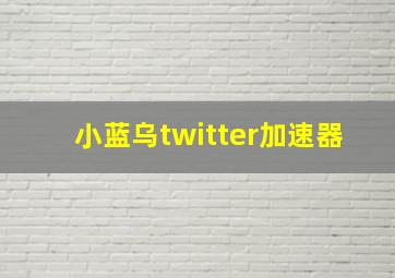 小蓝乌twitter加速器