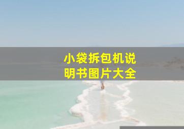 小袋拆包机说明书图片大全