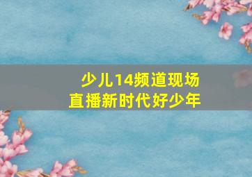 少儿14频道现场直播新时代好少年