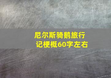 尼尔斯骑鹅旅行记梗概60字左右