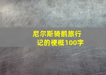 尼尔斯骑鹅旅行记的梗概100字