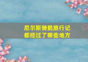 尼尔斯骑鹅旅行记都经过了哪些地方