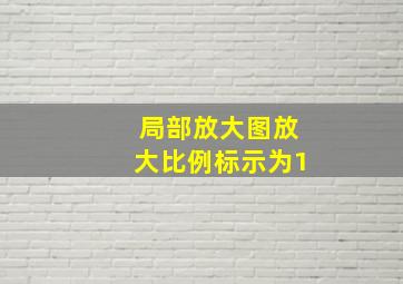 局部放大图放大比例标示为1