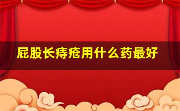 屁股长痔疮用什么药最好