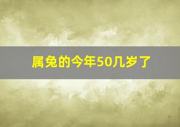 属兔的今年50几岁了