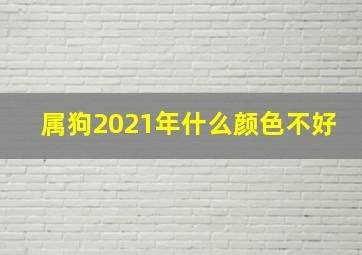 属狗2021年什么颜色不好