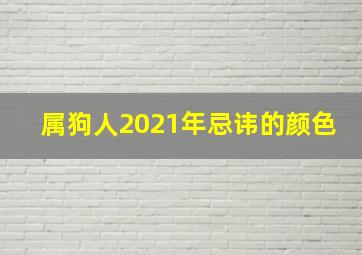 属狗人2021年忌讳的颜色