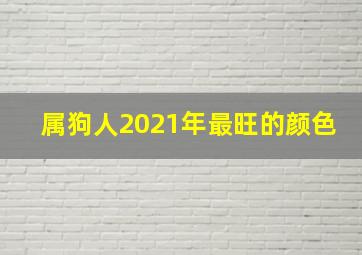 属狗人2021年最旺的颜色