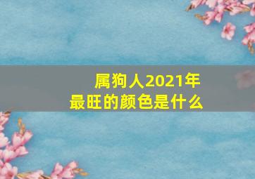 属狗人2021年最旺的颜色是什么