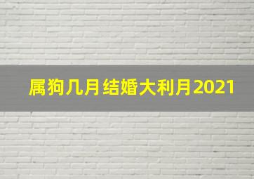 属狗几月结婚大利月2021