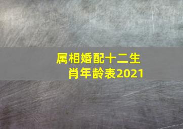 属相婚配十二生肖年龄表2021